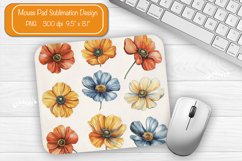 Flower Mouse pad Wildflower mouse pad sublimation design png Product Image 1