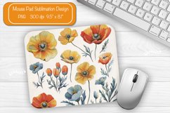 Flower Mouse pad Wildflower mouse pad sublimation design png Product Image 1