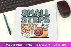 Motivational Statement Mousepad Sublimation PNG Product Image 1
