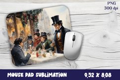 Christmas Old Town MousePad | Christmas Mouse Product Image 1
