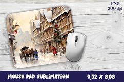 Christmas Old Town MousePad | Christmas Mouse Product Image 1