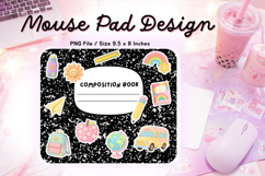 Composition Book Mouse Pad Back to school Teacher Gift Product Image 1