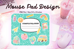Composition Book Mouse Pad Back to school Teacher Gift Product Image 1