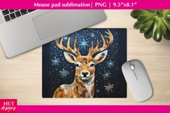 Golden Deer Mousepad PNG, Night deer Mouse pad design Product Image 1