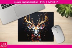 Jewelry Deer Mousepad PNG, Black Mouse pad design Product Image 1