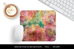 Abstract Floral Mouse Pad Design, Digital Download Product Image 1