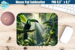 Mouse Pad Sublimation |Toucan PNG Product Image 1