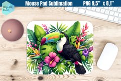 Mouse Pad Sublimation |Toucan PNG Product Image 1