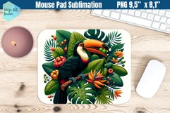 Mouse Pad Sublimation |Toucan PNG Product Image 1