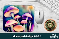 Magic mushroom mouse pad | Mystical moon mousepad Product Image 1