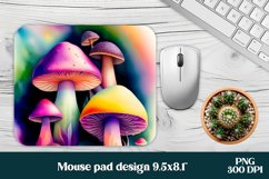 Magic mushroom mouse pad | Mystical moon mousepad Product Image 1