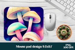 Magic mushroom mouse pad | Mystical moon mousepad Product Image 1