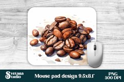 Cofee beans mouse pad sublimation design, cofee beans sublimation design, cofee mousepad sublimation.