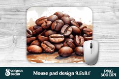Mouse pad sublimation PNG | Coffee mousepad design