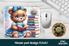 Cute animal mouse pad | Books mouse pad | Mouse pad bundle Product Image 3
