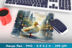 Cool Duck with Sunglasses Mouse Pad PNG Design Product Image 1