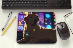 Fantasy Anime Dog Mouse Pad PNG Sublimation Design Product Image 1