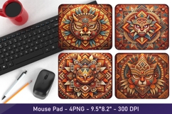 Ethnic Style Mouse Pad Sublimation PNG 4 Designs Product Image 1