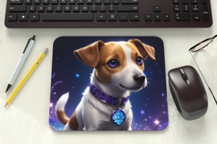 Fantasy Anime Dog Mouse Pad PNG Sublimation Design Product Image 1