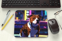 Fantasy Anime Dog Mouse Pad PNG Sublimation Design Product Image 1