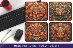 Ethnic Style Mouse Pad Sublimation PNG of 4 Designs Product Image 1