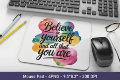 Believe in Yourself Quote PNG Motivational Sublimation Print Product Image 3