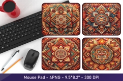 Ethnic Style Mouse Pad Sublimation PNG of 4 Designs Product Image 1