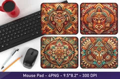 Ethnic Style Mouse Pad Sublimation PNG 4 Designs Product Image 1