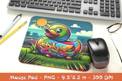 Street Art Duck Graffiti Style Sublimation Design Product Image 1