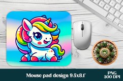 Cute unicorn mousepad sublimation bundle | Mousepad PNG Product Image 2