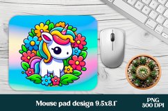 Cute unicorn mousepad sublimation bundle | Mousepad PNG Product Image 4