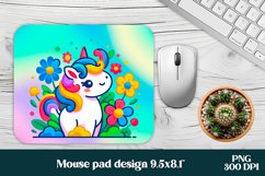 Cute unicorn mousepad sublimation bundle | Mousepad PNG Product Image 6