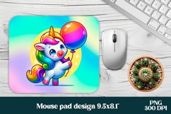 Cute unicorn mousepad sublimation bundle | Mousepad PNG Product Image 9