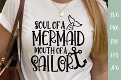 Funny SVG | Soul Of A Mermaid Mouth Of A Sailor Product Image 1