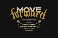 Move Forward Typography Quotes T-shirt Design Product Image 1