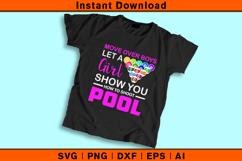 Move Over Boys Let A Girl Show You Pool SVG Cut File Product Image 2