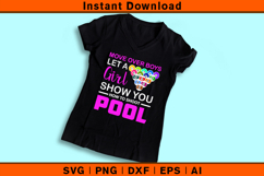 Move Over Boys Let A Girl Show You Pool SVG Cut File Product Image 3