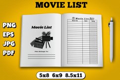 Amazon kdp movie list interior for kindle publisher Product Image 1