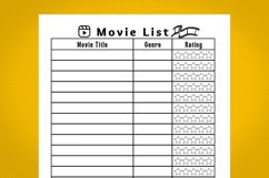 Amazon kdp movie list interior for kindle publisher Product Image 2