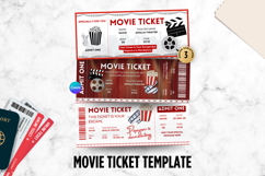 Editable Movie Ticket Canva Template Product Image 1