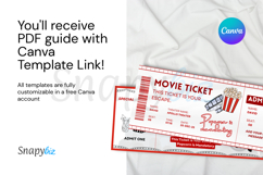 Editable Movie Ticket Canva Template Product Image 5