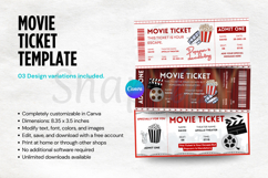 Editable Movie Ticket Canva Template Product Image 7