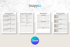 Canva Moving Checklist, Printable Planner PDF Product Image 9