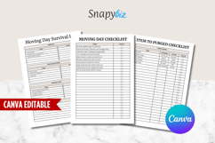 Canva Moving Checklist, Printable Planner PDF Product Image 6