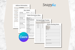 Canva Moving Checklist, Printable Planner PDF Product Image 4