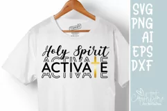 Holy spirit activates SVG, Christmas SVG, Quote Christian. Product Image 2