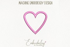 Tiny Heart Machine embroidery design. Love embroidery Product Image 1