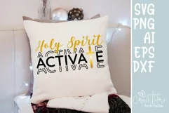Holy spirit activates SVG, Christmas SVG, Quote Christian. Product Image 3