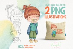 Cute Fall PNG Illustration | Fall sublimation clipart Product Image 1