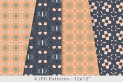 Abstract geometric &amp; flora seamless paper pattern Product Image 1